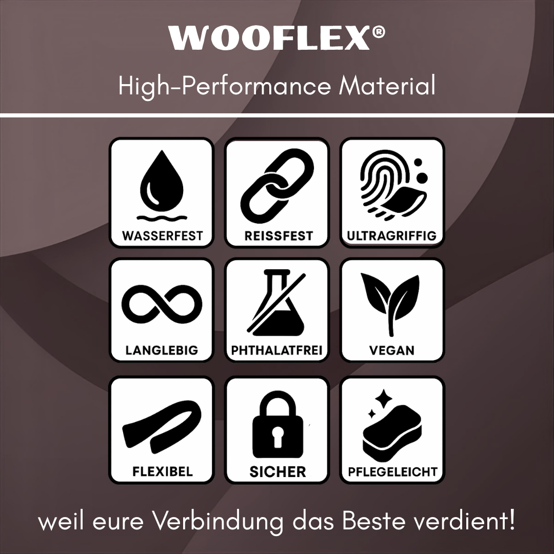 Halsband WOOFLEX® Tactical verstellbar ohne Griff Espresso