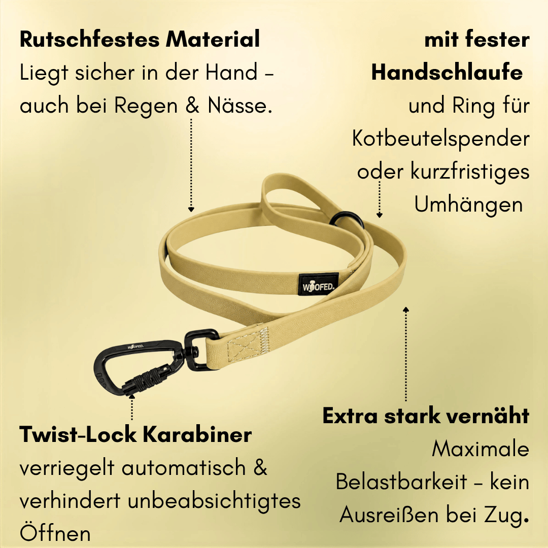 Führleine WOOFLEX® Pro Handschlaufe Lemon Grass