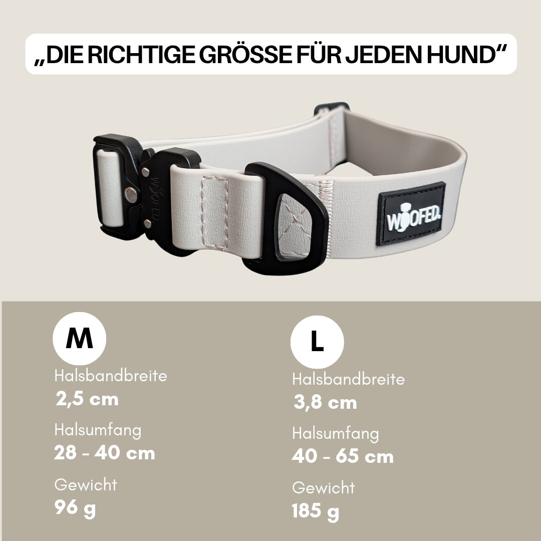 Halsband WOOFLEX® Tactical verstellbar ohne Griff Desert Sand - WOOFED.