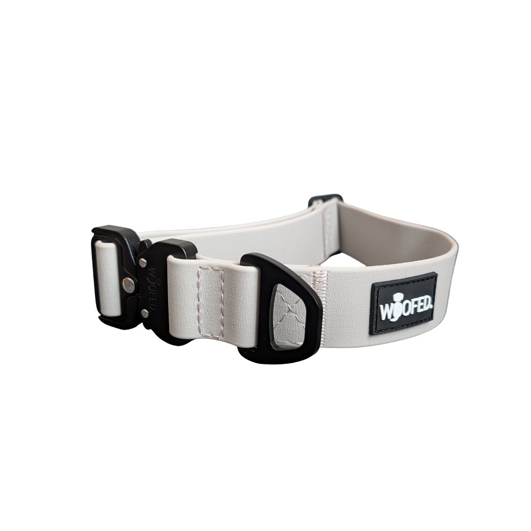 Halsband WOOFLEX® Tactical verstellbar ohne Griff Desert Sand - WOOFED.
