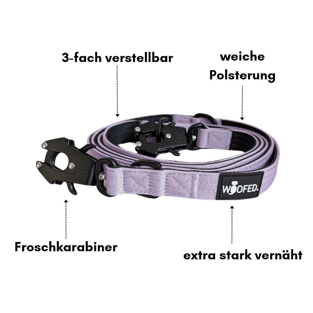 Nylon Tactical Führleine Lilac - WOOFED.