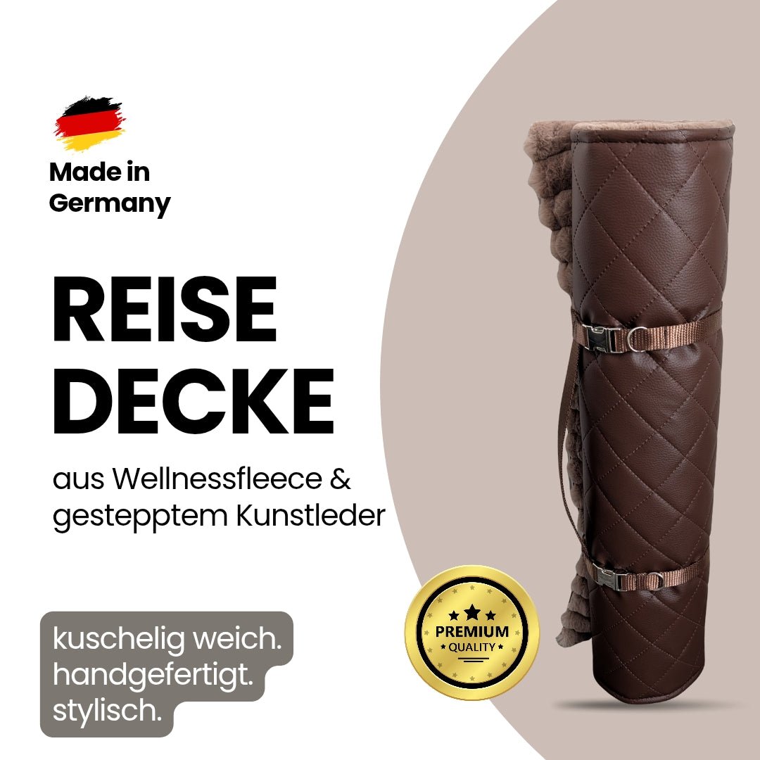 Reisedecke Premium Travel Mocha - WOOFED.