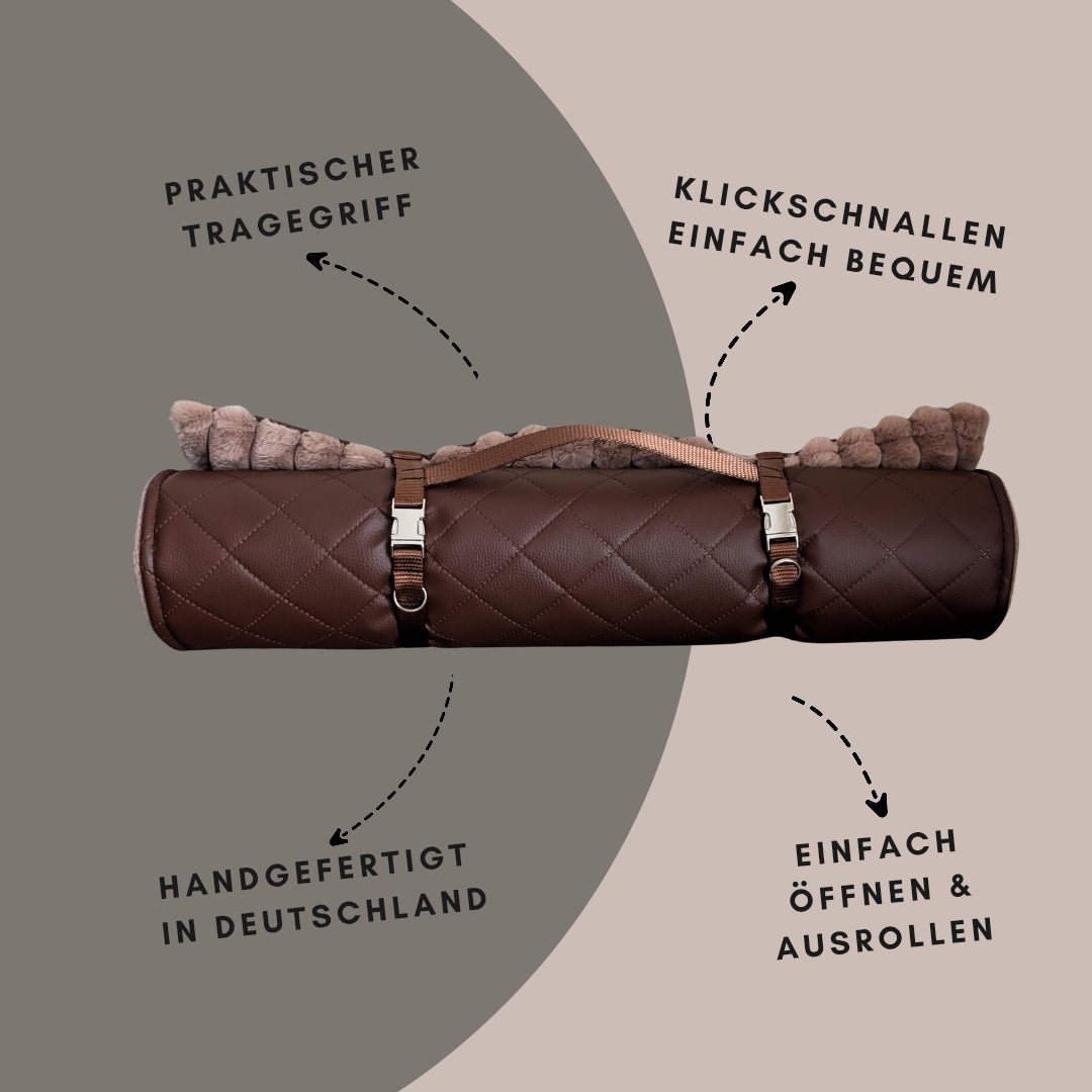 Reisedecke Premium Travel Mocha - WOOFED.
