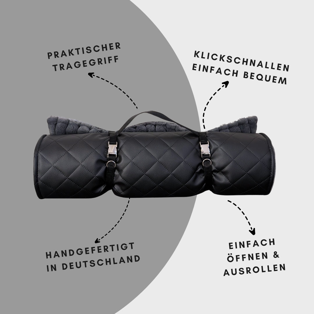 Reisedecke Premium Travel Noir - WOOFED.