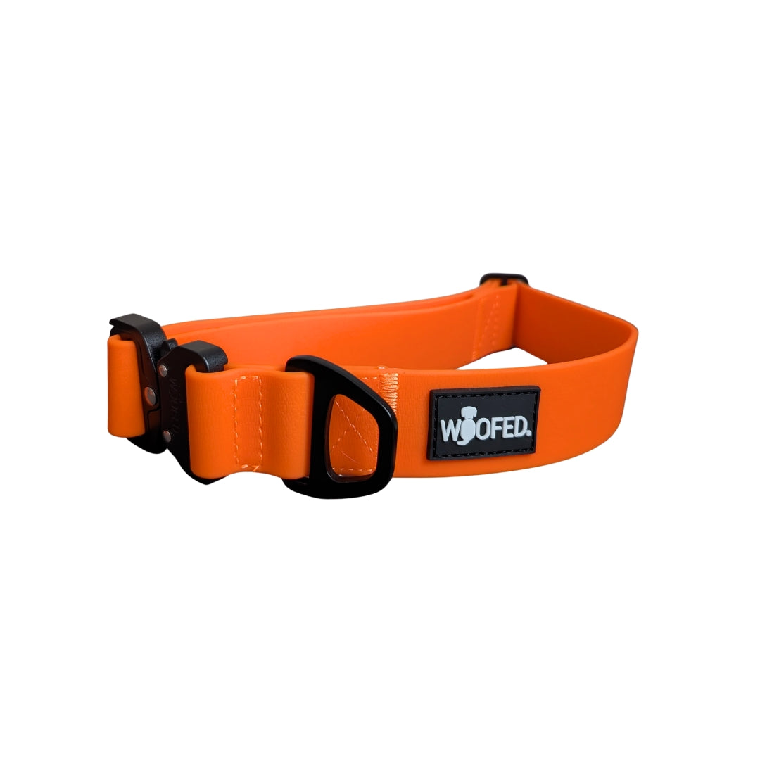 Halsband WOOFLEX® Tactical verstellbar ohne Griff Sunset Orange