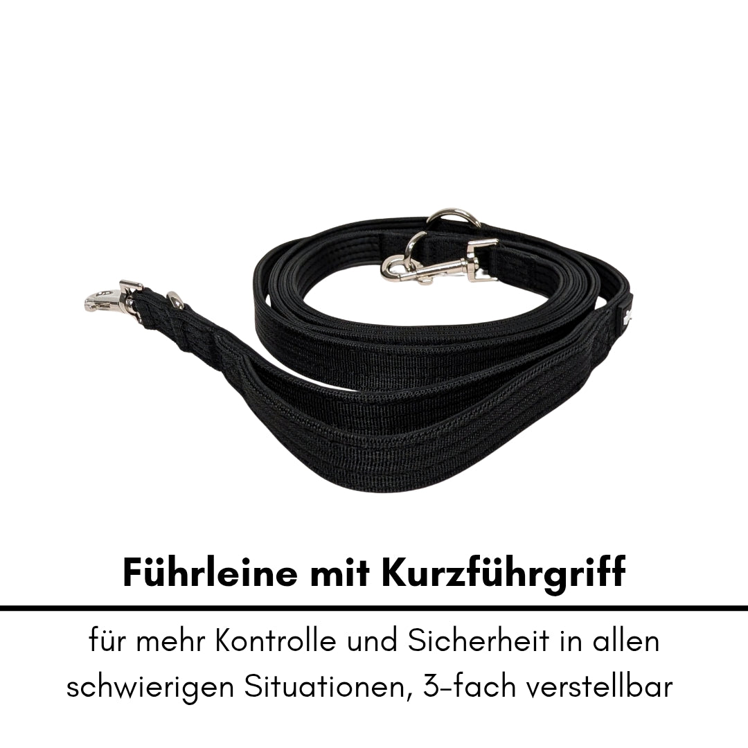 Nylon Classic Führleine Deep Black
