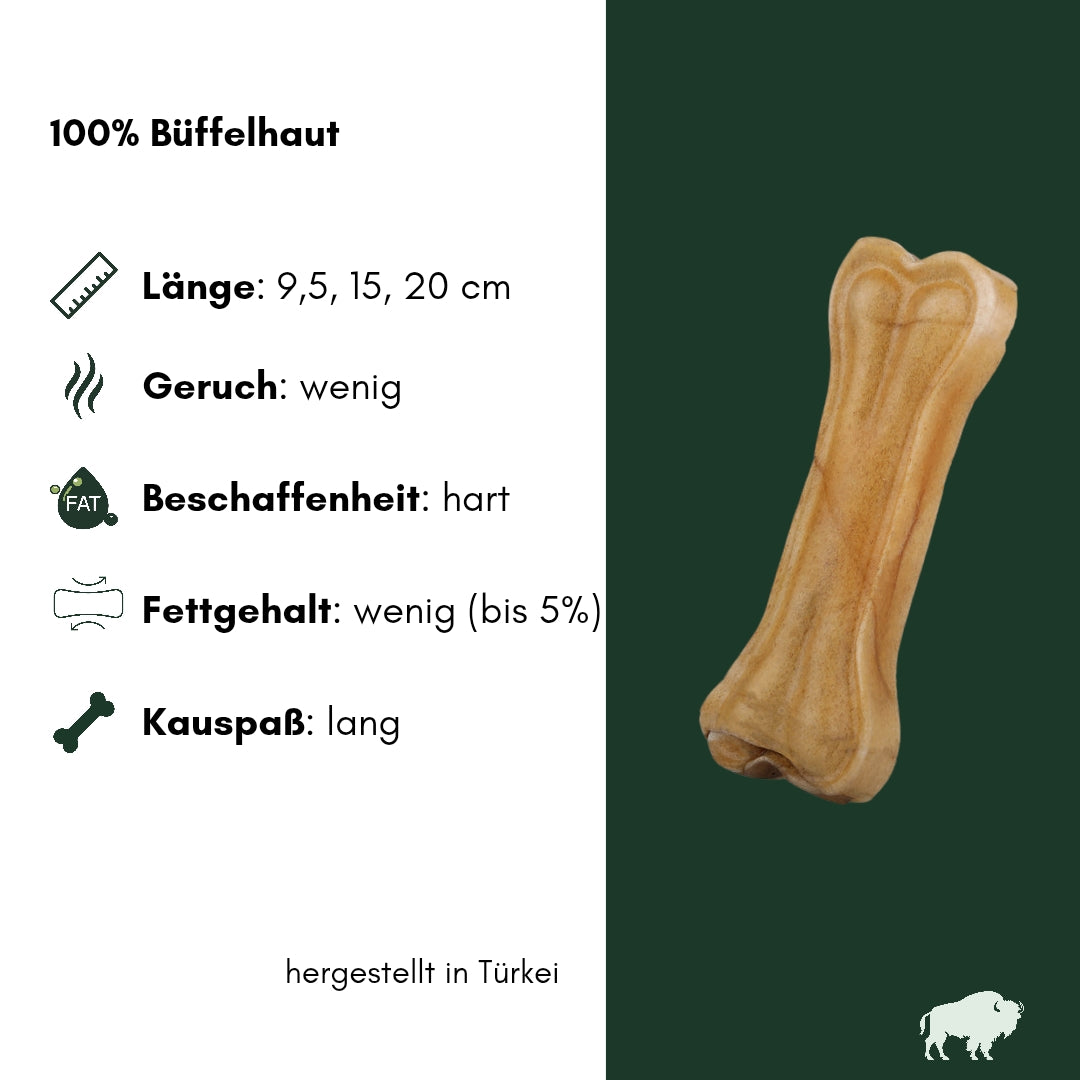 Büffelhaut Kauknochen