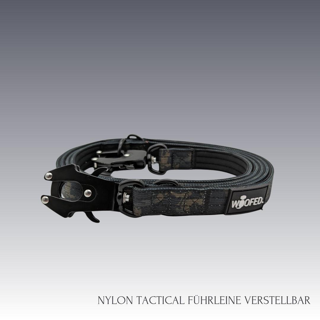 Nylon Tactical Führleine verstellbar 250cm in Camo 