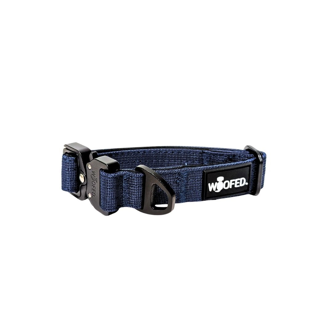 taktisches Nylon Halsband für kleine Hunde Midnight Blue