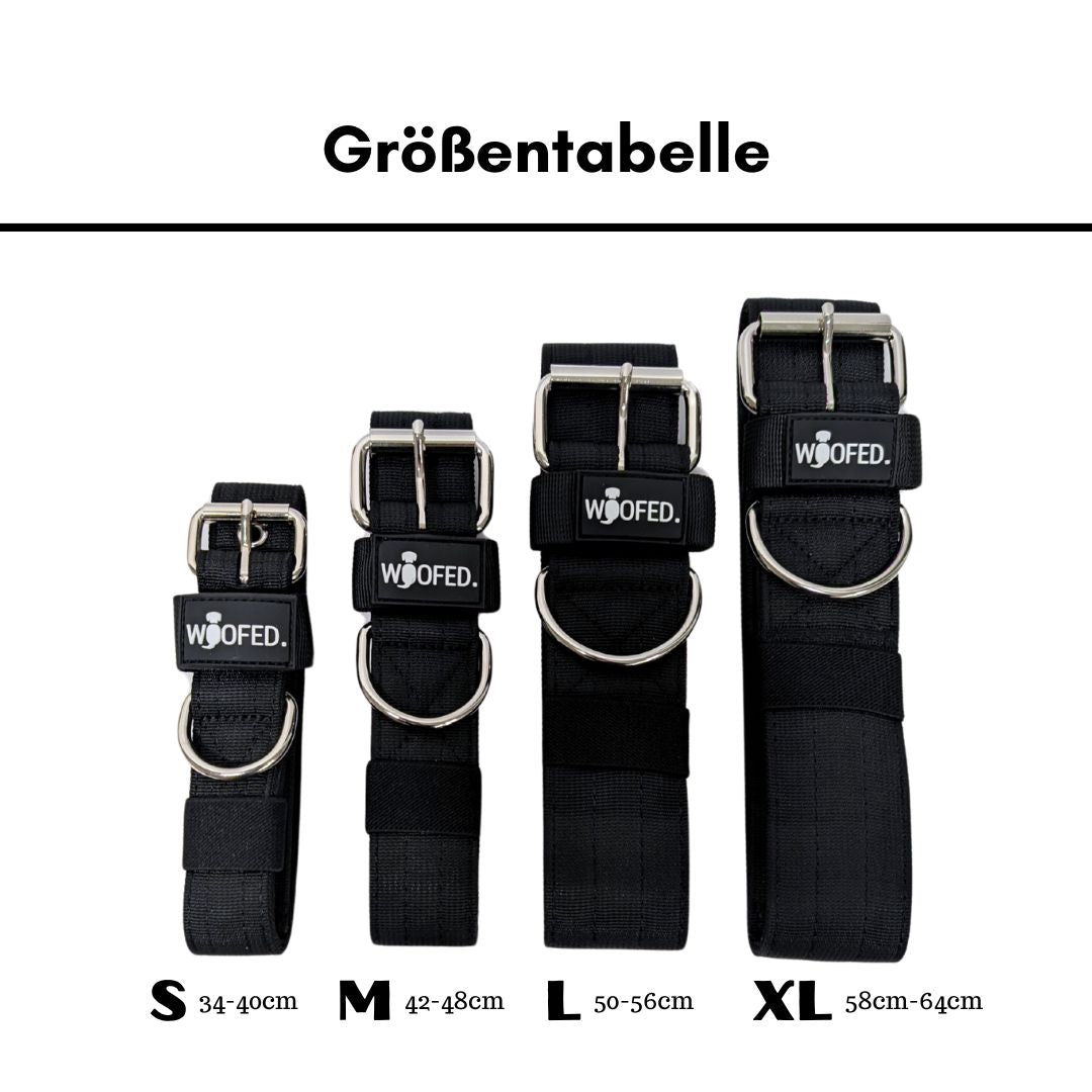 Nylon Classic Halsband Deep Black