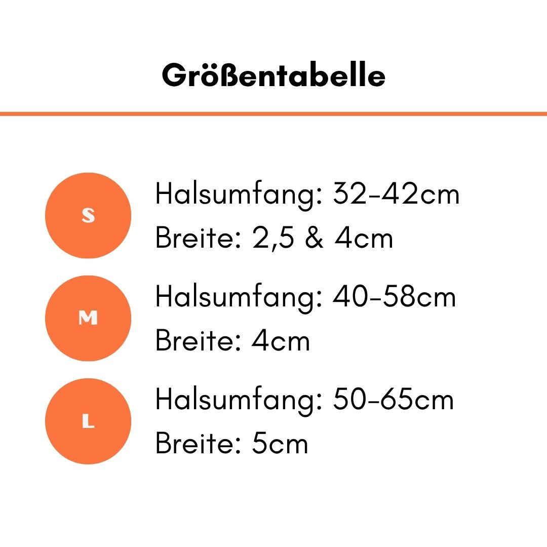 taktisches Nylon Halsband Safety Orange - ultraleicht