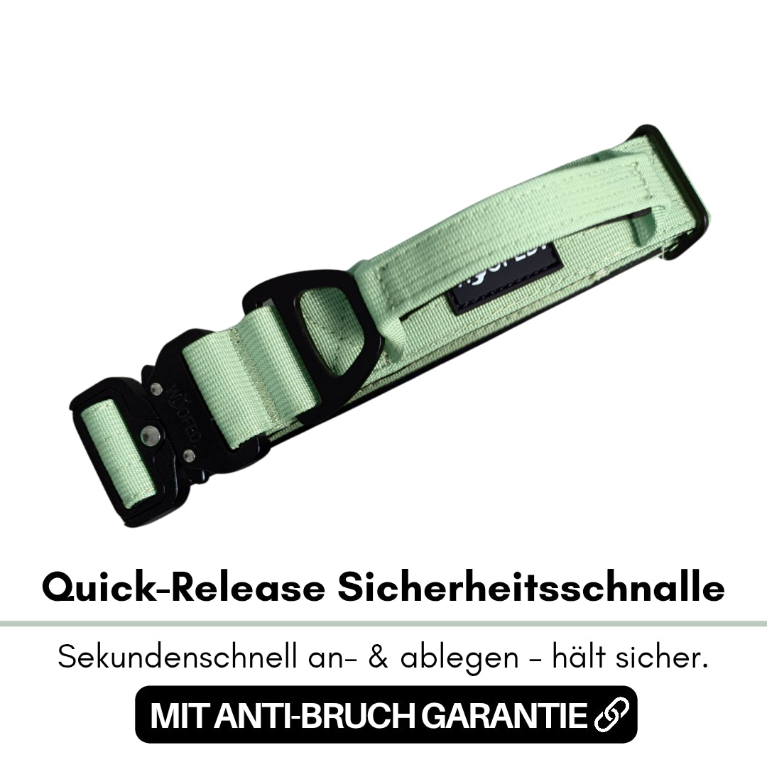 Nylon Tactical Halsband Sage Green - ultraleicht