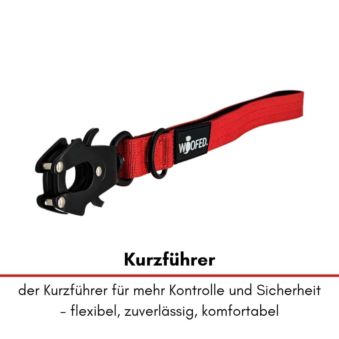taktische Nylon Führleine Rosso Red