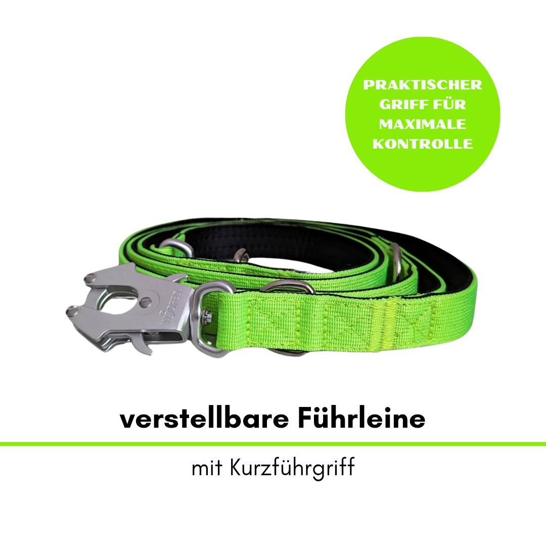 taktische Nylon Führleine Apple Green