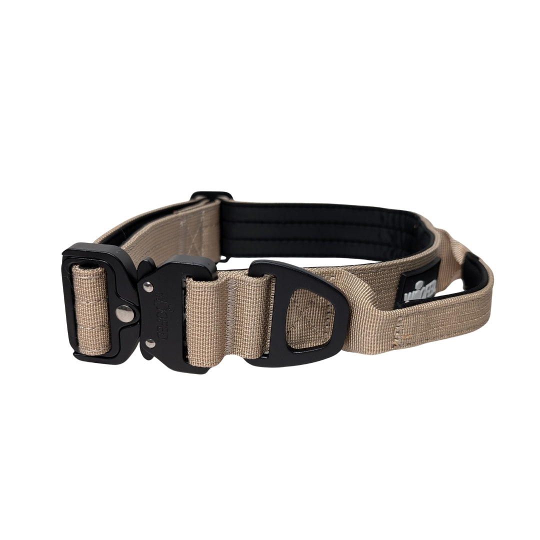 taktisches Nylon Halsband Desert Tan - ultraleicht