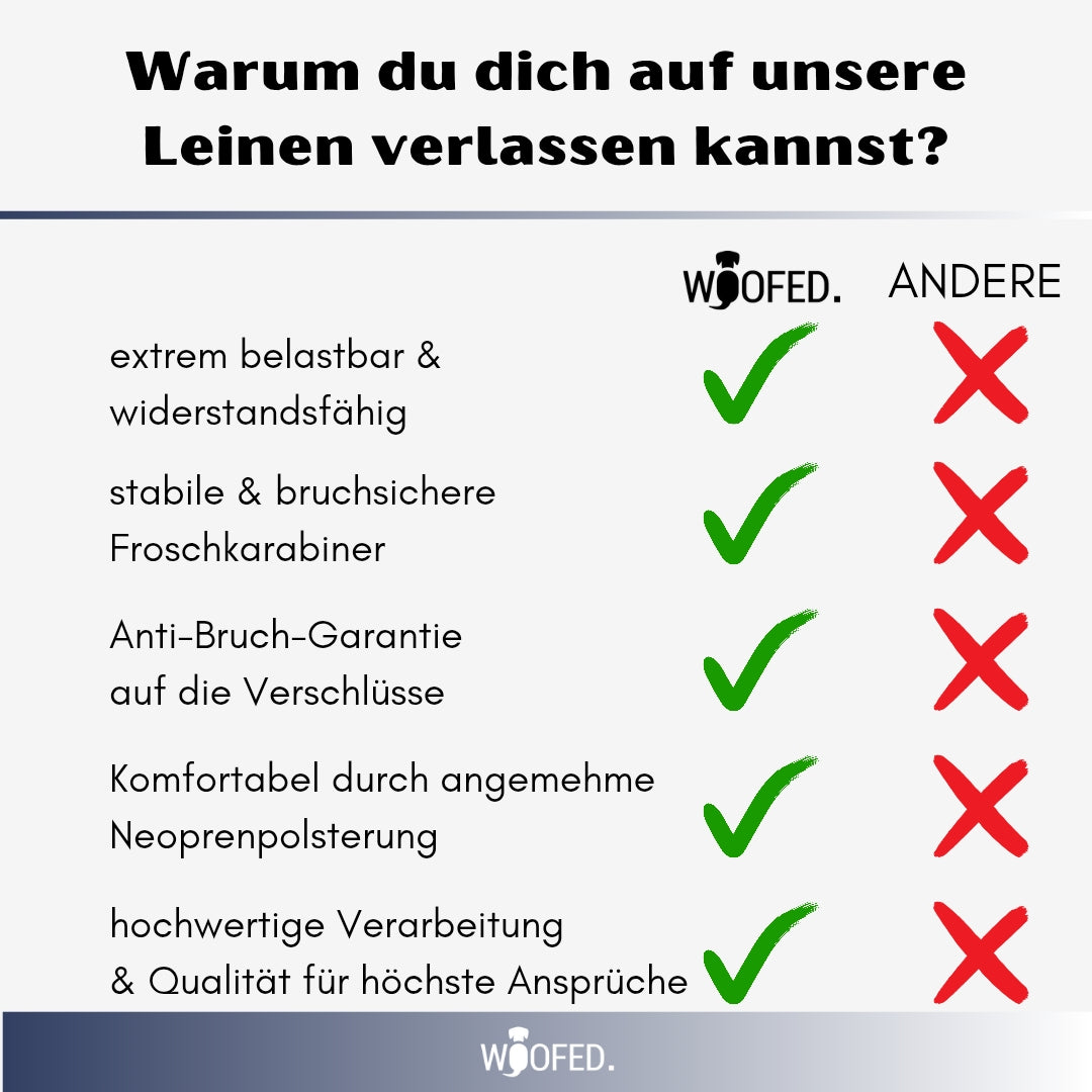 taktische Nylon Führleine Midnight Blue
