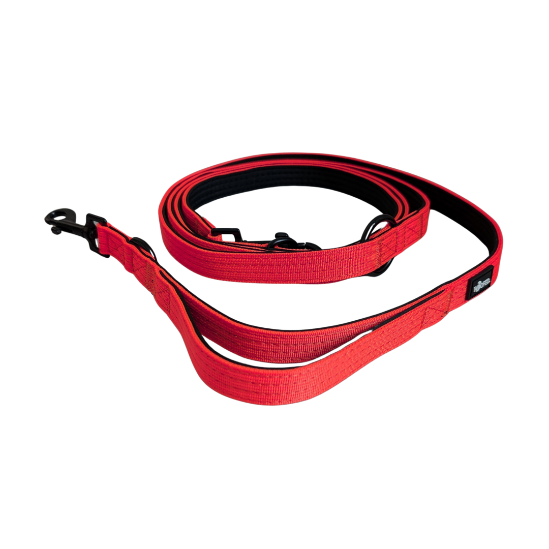 Nylon Classic Führleine Rosso Red