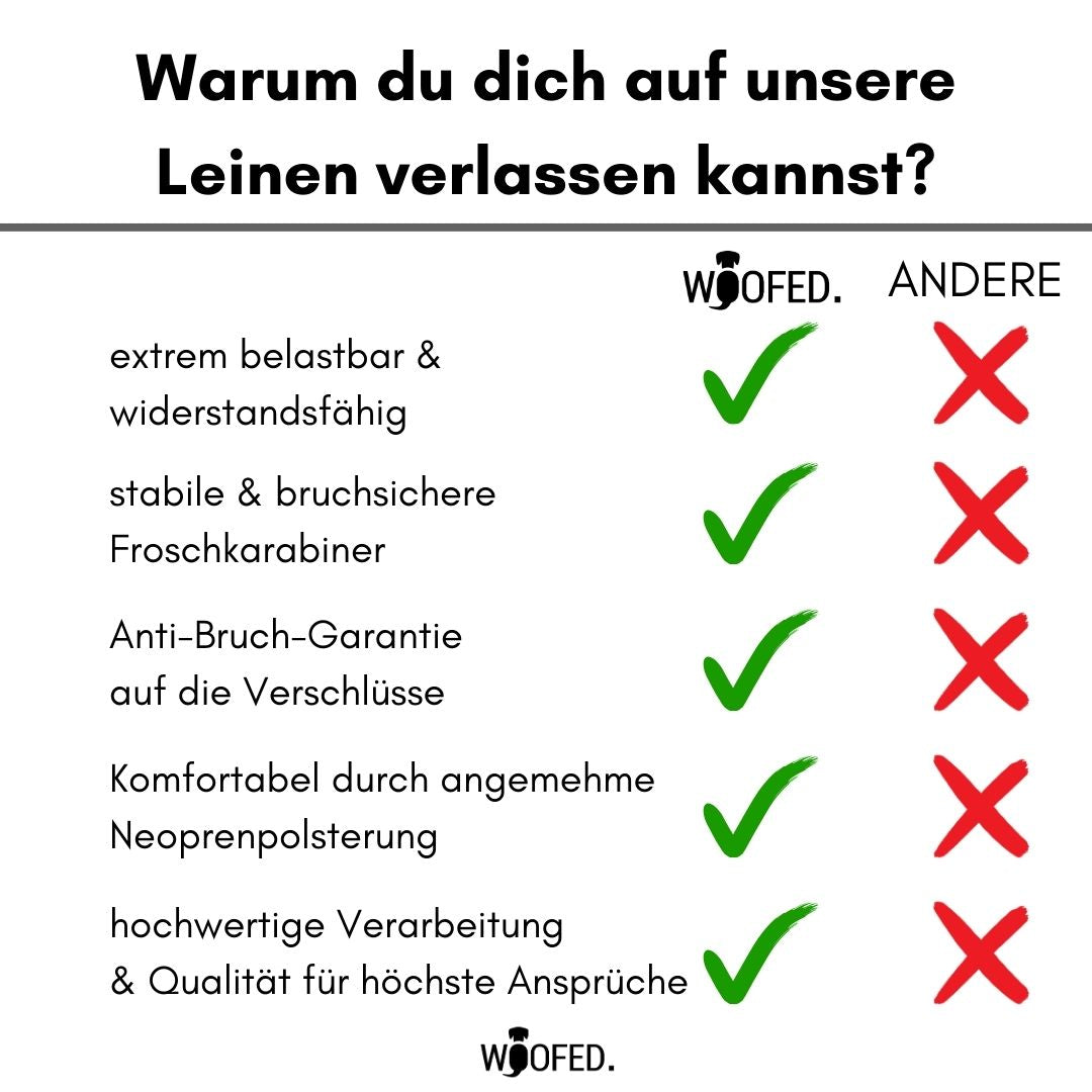 taktische Nylon Führleine Anthracite
