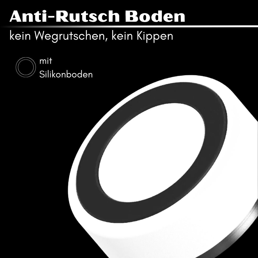 Premium Edelstahlnapf Pure White