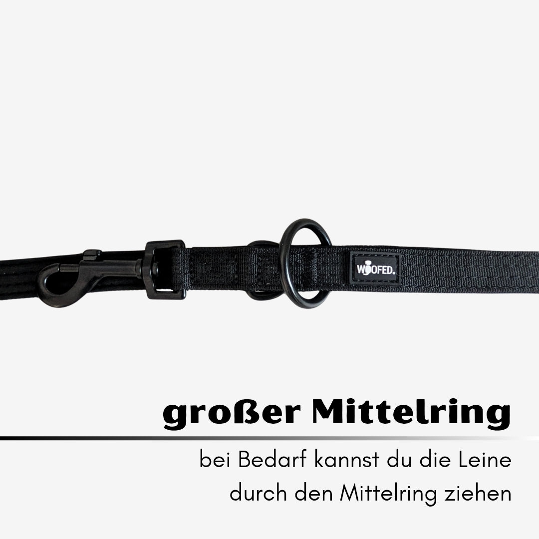 Nylon Classic Führleine Deep Black