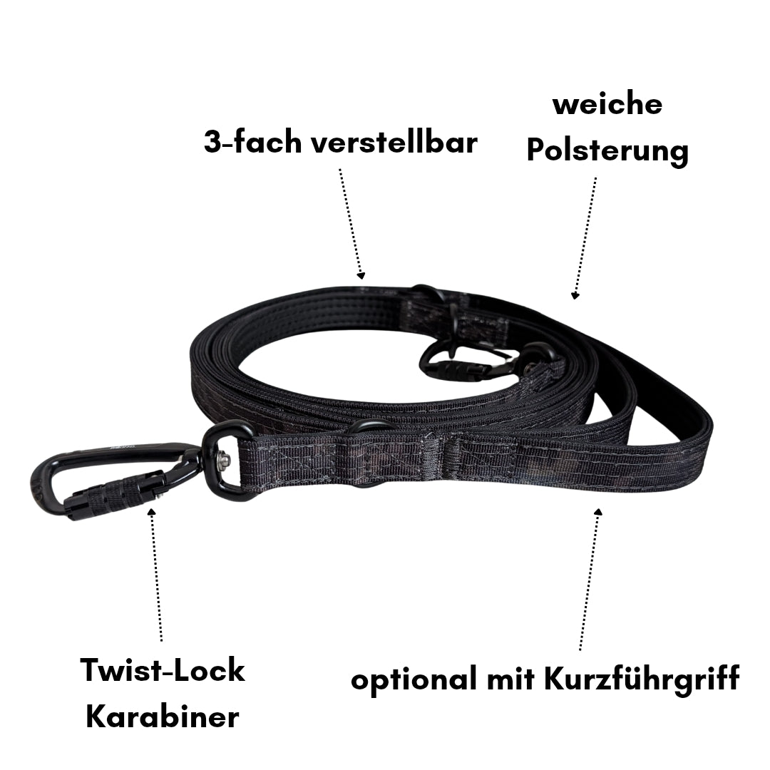Nylon Pro Führleine Black Camo