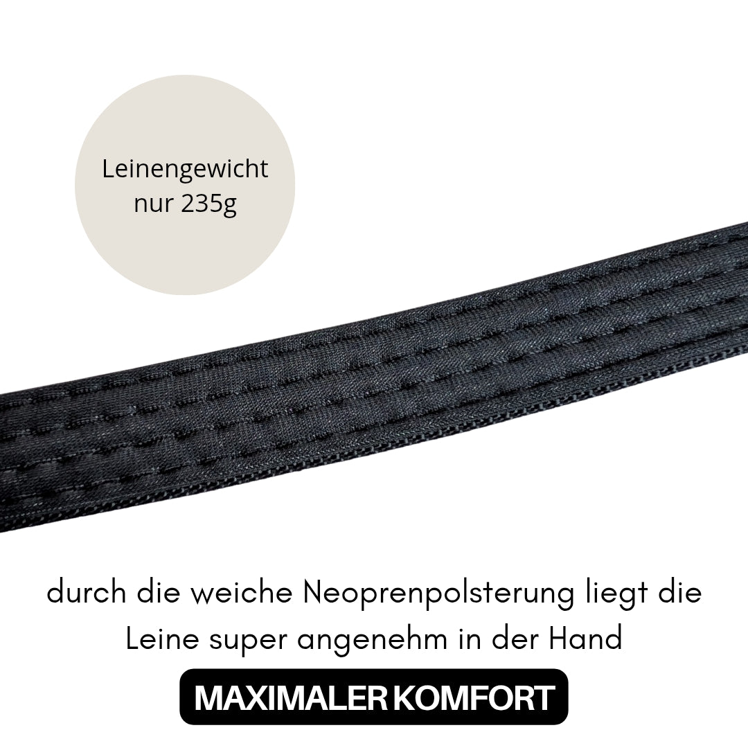 Nylon Classic Führleine Deep Black