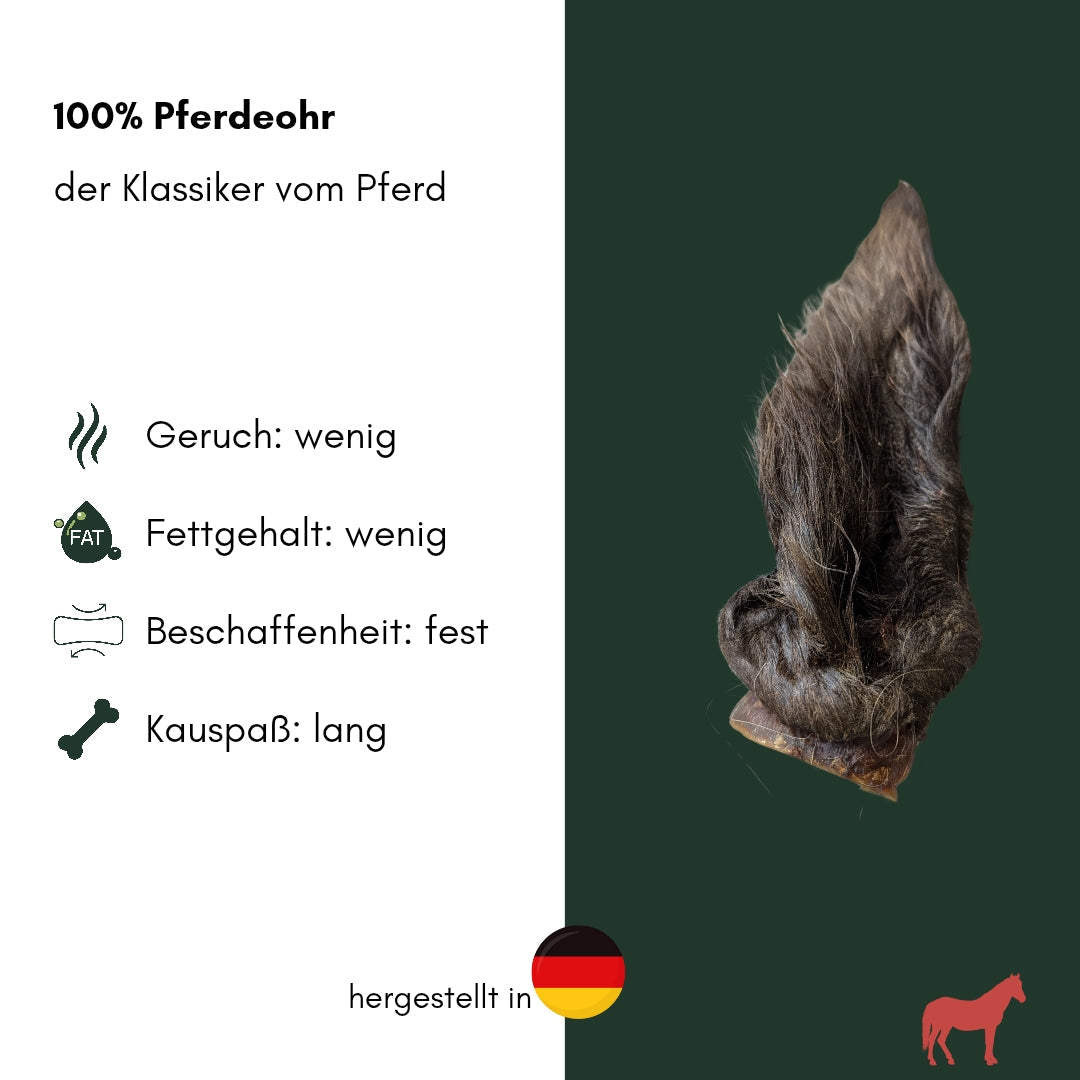Pferdeohr mit Fell