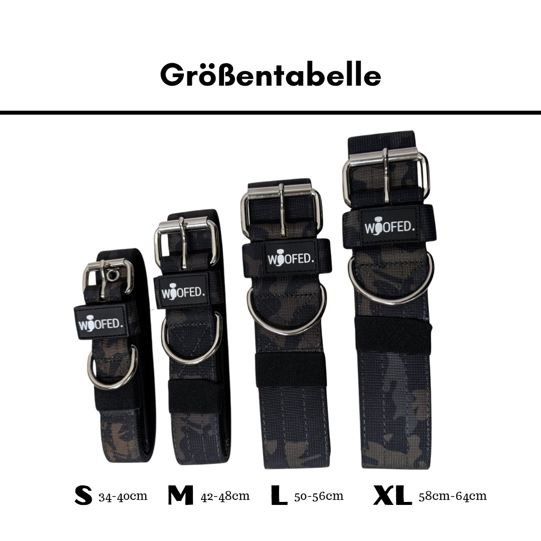 Nylon Classic Halsband Black Camo