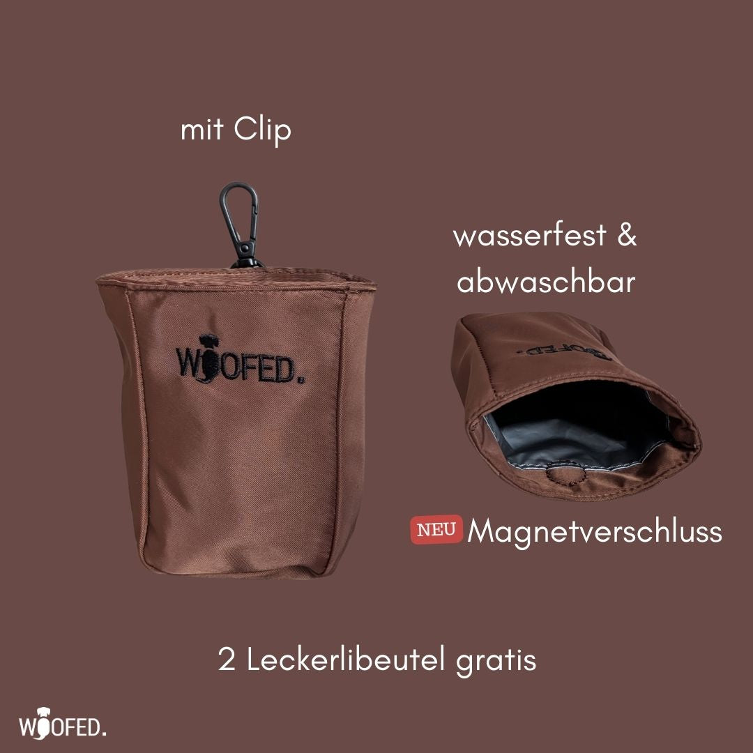 Multifunktionale Gassitasche - 2 in 1 Bauchtasche & Schultertasche Copper Brown