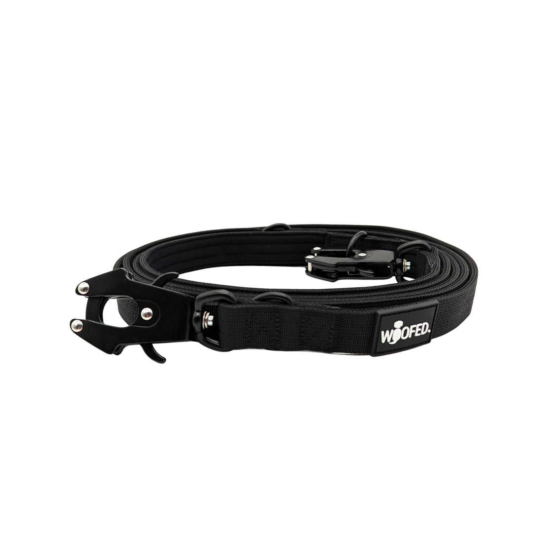 taktische Nylon Führleine Deep Black