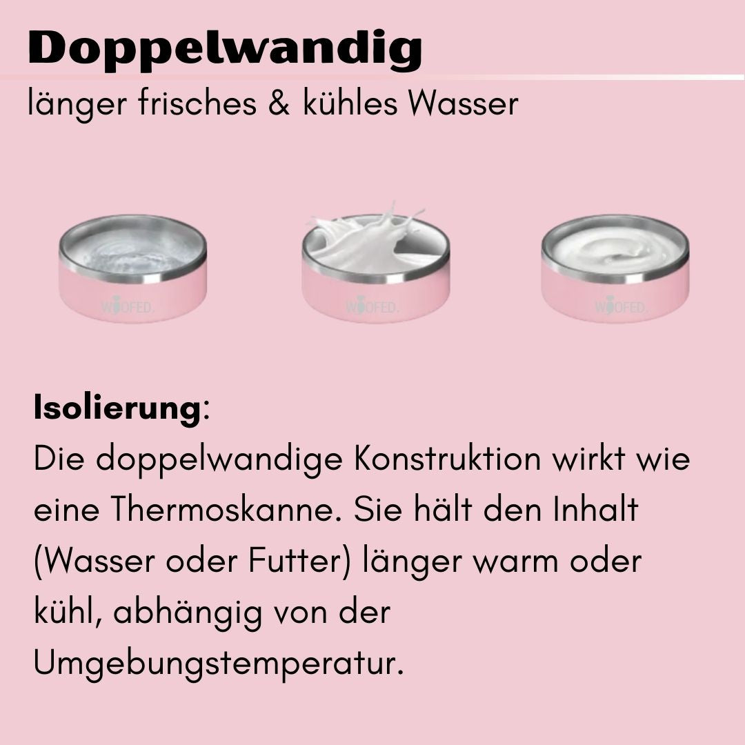 Premium Edelstahlnapf Charming Rose