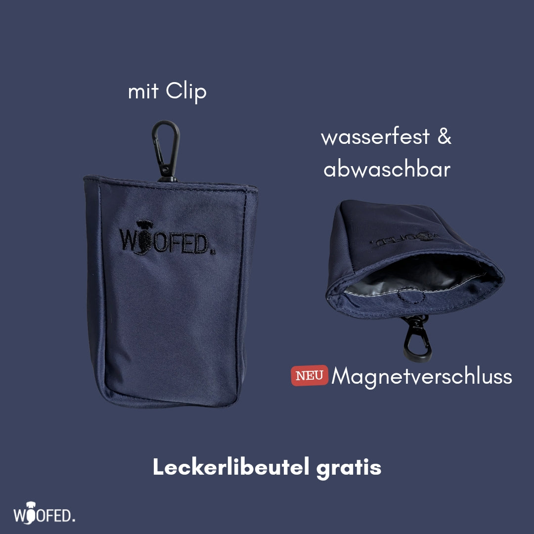 Multifunktionale Gassitasche - 2 in 1 Bauchtasche & Schultertasche Mignight Blue