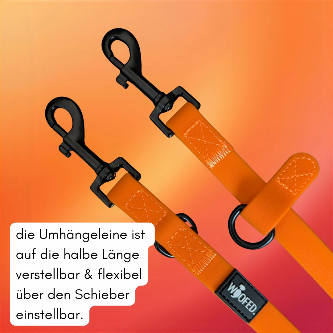 Umhängeleine WOOFLEX® Classic Sunset Orange