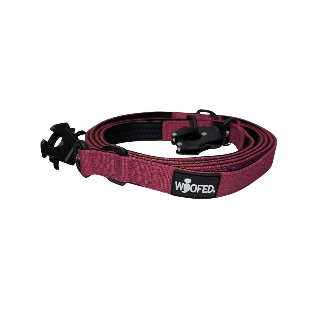 Nylon Tactical Führleine Bordeaux