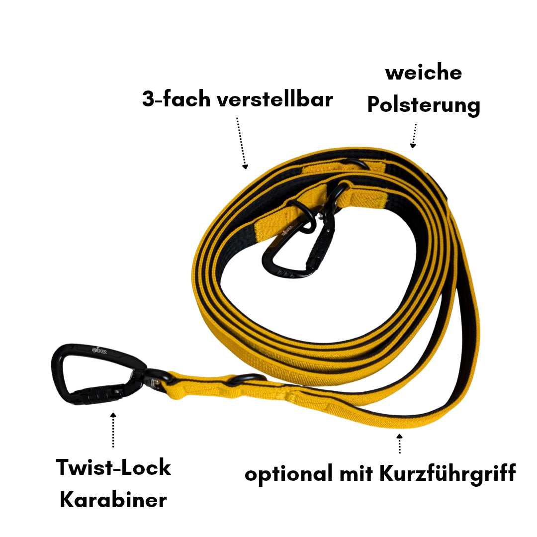 Nylon Pro Führleine Sunset Yellow