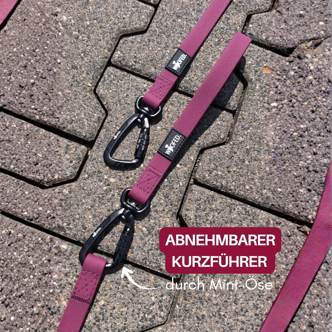 multifunktionale Schleppleine WOOFLEX® Burgundy