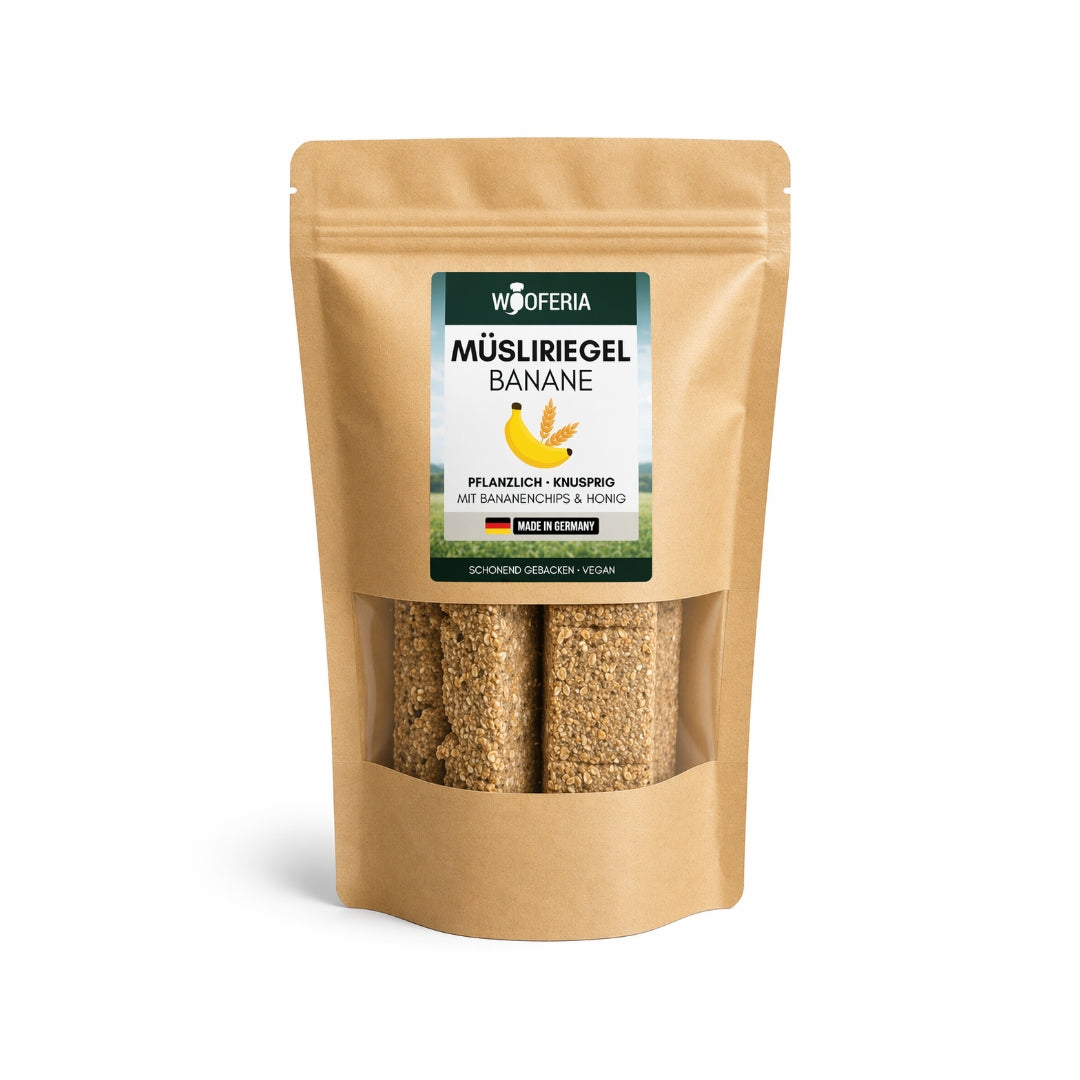 Müsliriegel mit Banane