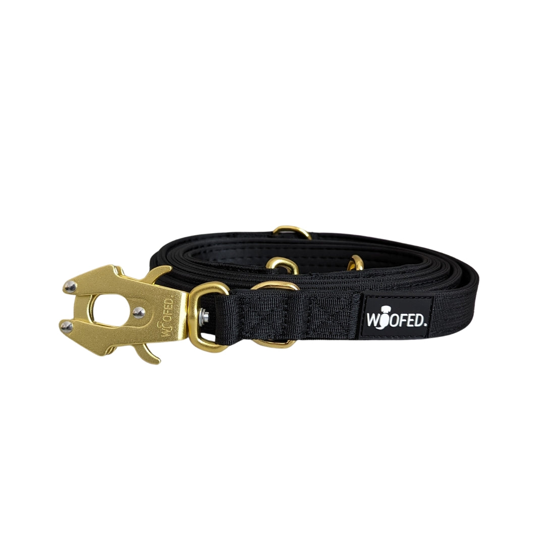 taktische Nylon Führleine Black Gold