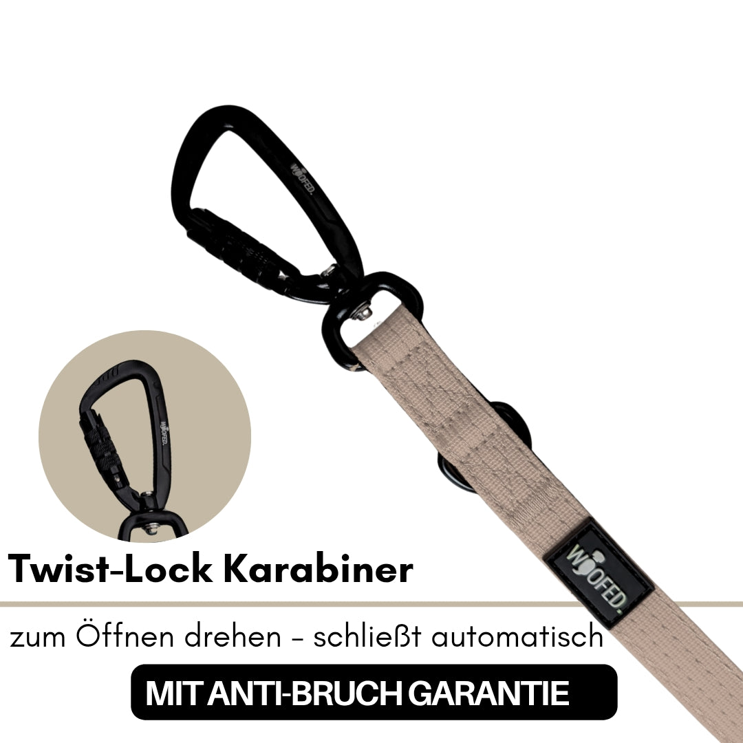 Nylon Pro Führleine Desert Tan