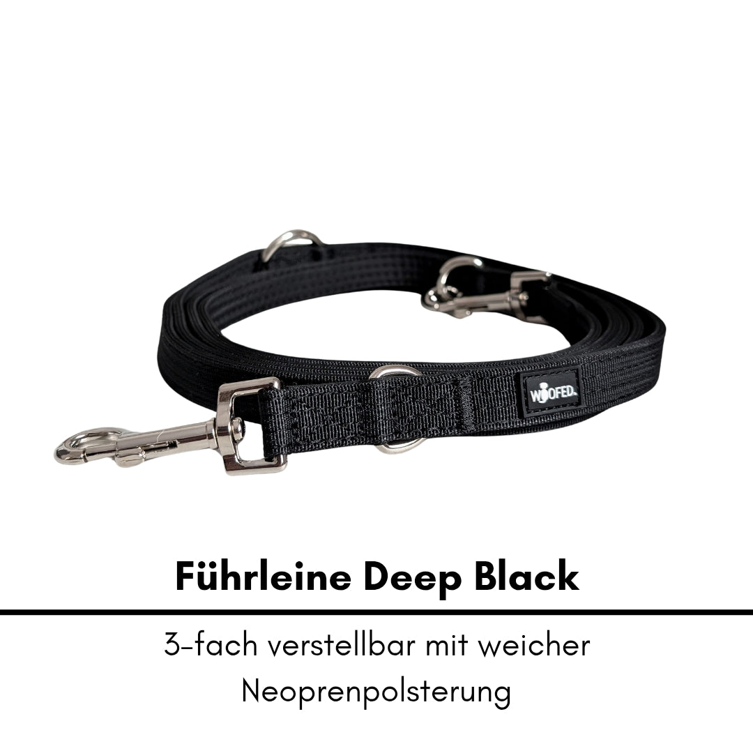 Nylon Classic Führleine Deep Black