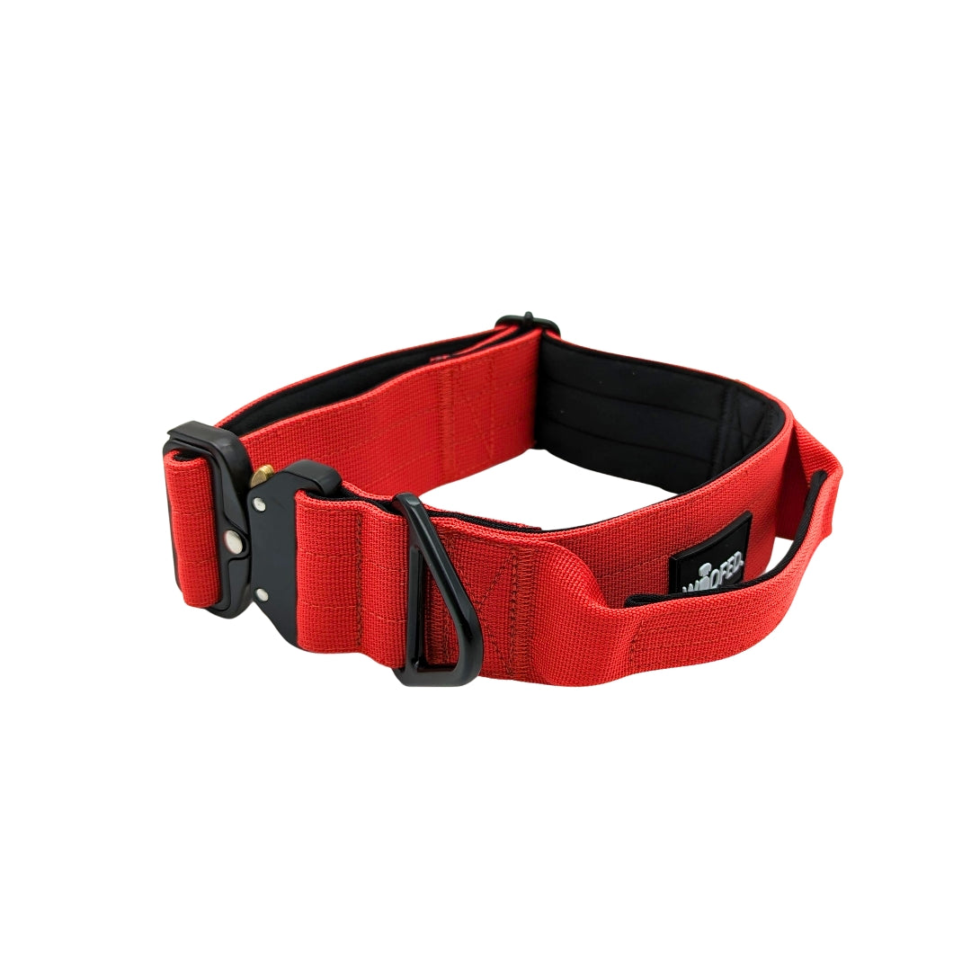 taktisches Nylon Halsband Rosso Red