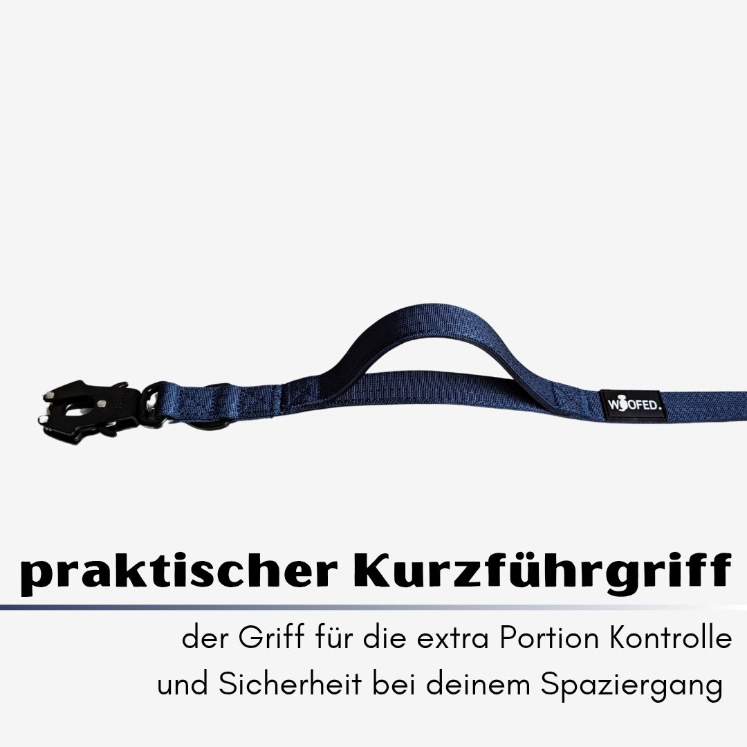 taktische Nylon Führleine Midnight Blue