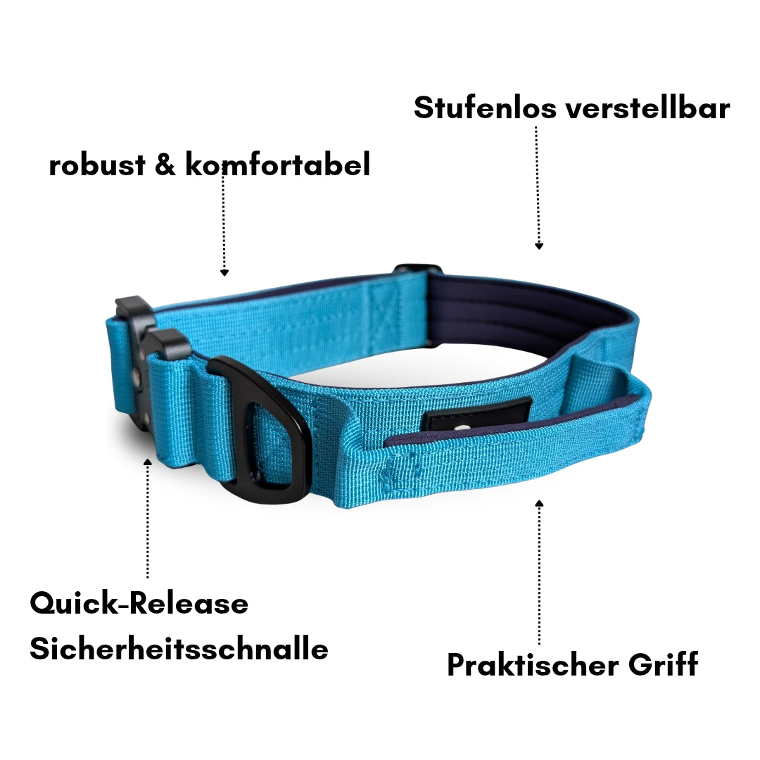 taktisches Nylon Halsband Arctic Sky - ultraleicht