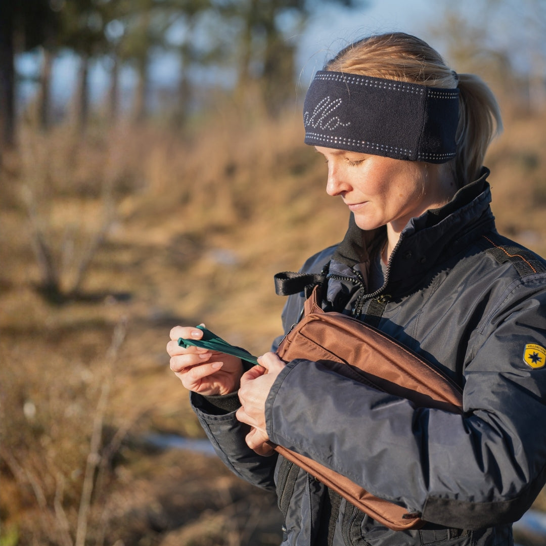 Multifunktionale Gassitasche - 2 in 1 Bauchtasche & Schultertasche Copper Brown