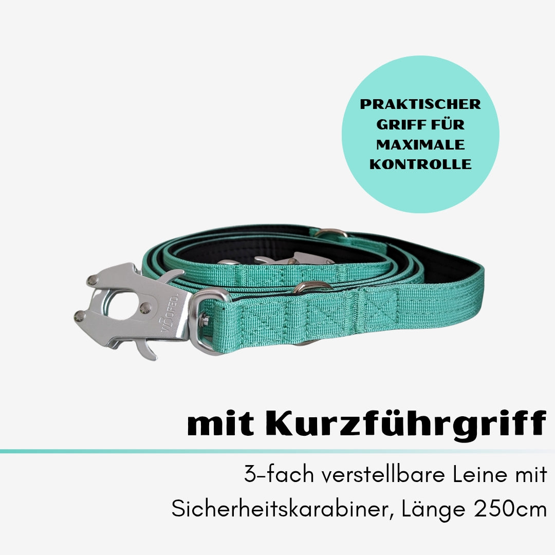 taktische Nylon Führleine Seafoam