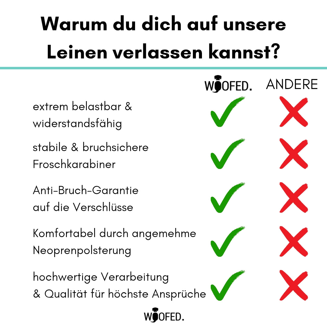 taktische Nylon Führleine Seafoam