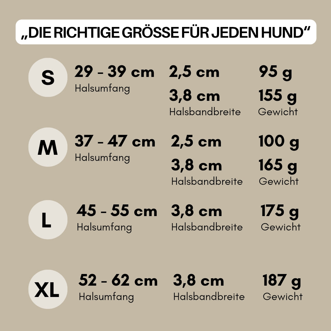 Halsband WOOFLEX® Classic verstellbar Desert Sand