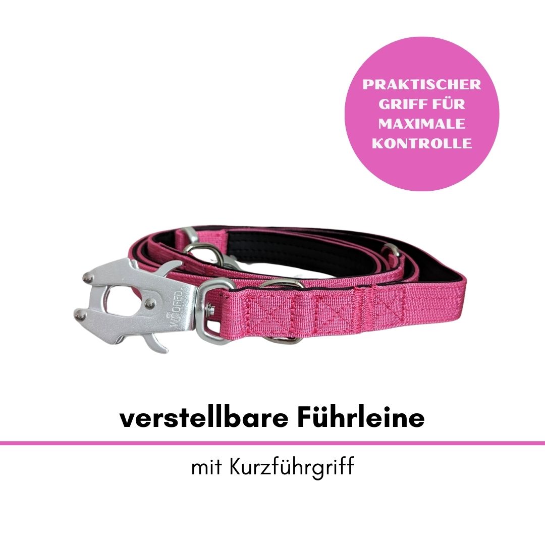 taktische Nylon Führleine Raspberry