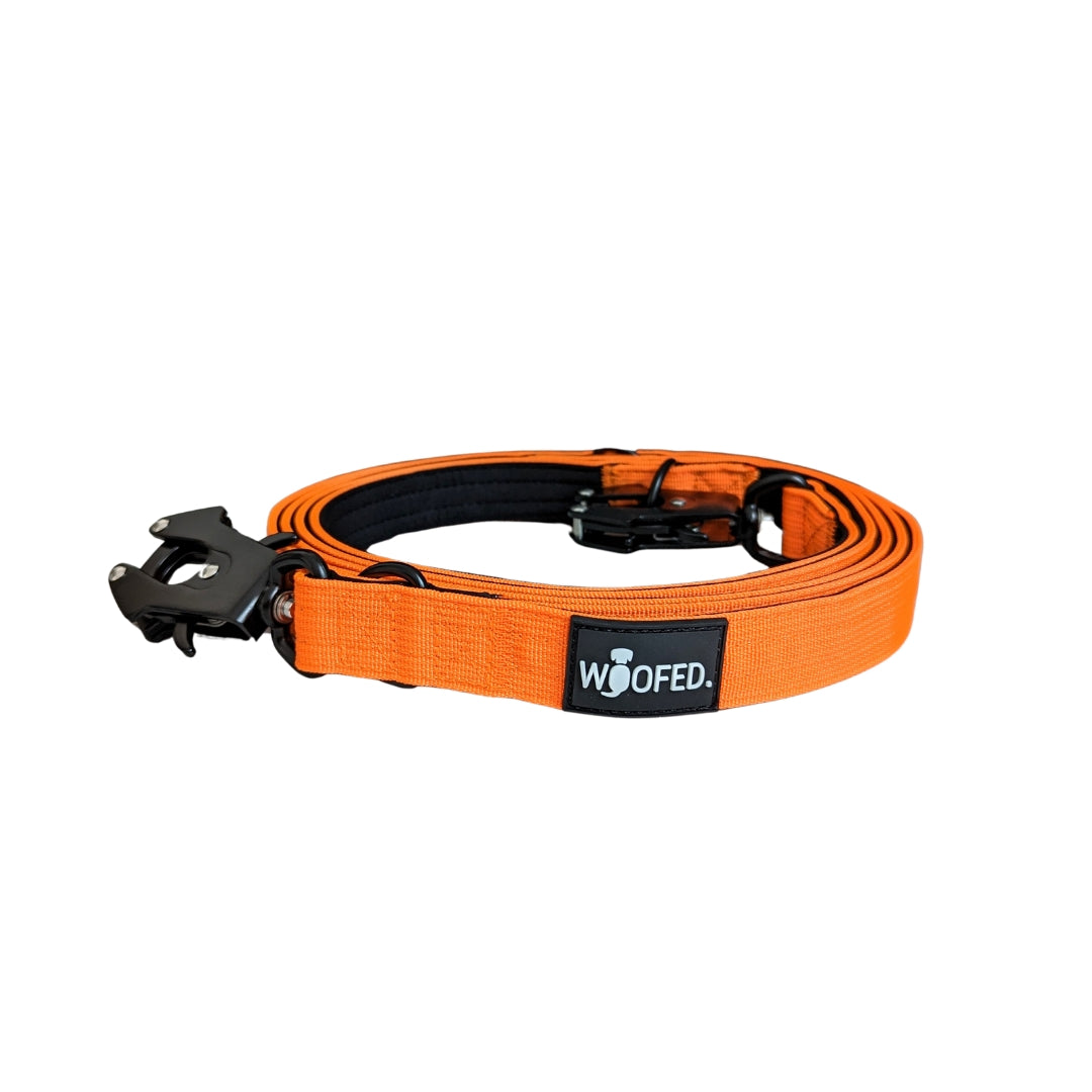 taktische Nylon Führleine Safety Orange