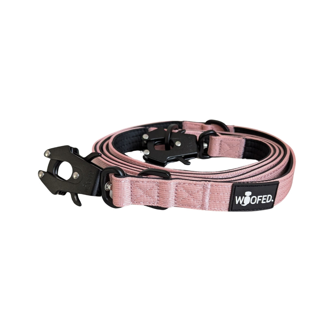 taktische Nylon Führleine Dusty Rose